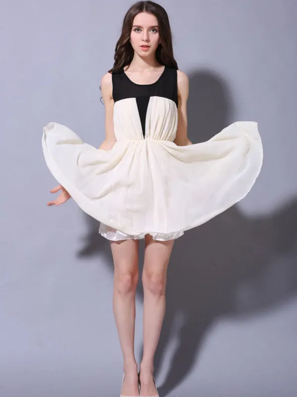 swing the night chiffon dress