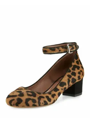 Tabitha Simmons Martha Leopard Haircalf Black