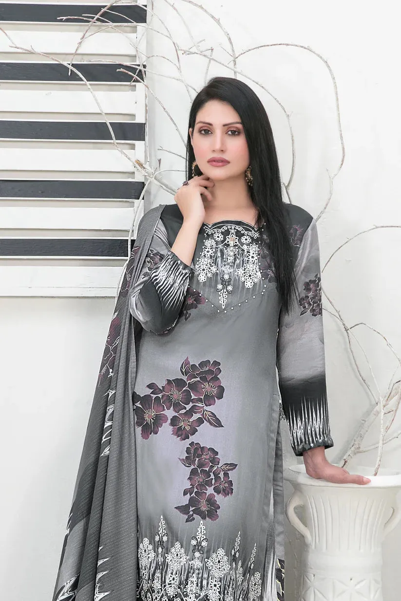 Tawakkal Fabrics - IMZA - 3 Pc Digital Printed Collection - D - 1097
