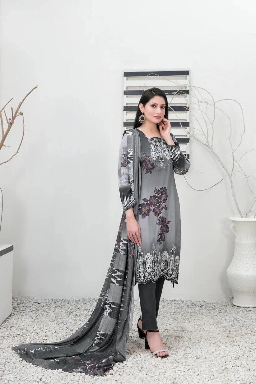Tawakkal Fabrics - IMZA - 3 Pc Digital Printed Collection - D - 1097