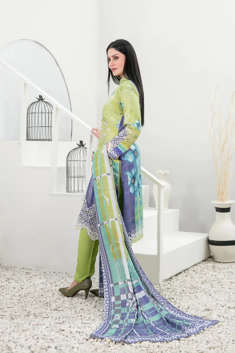 Tawakkal Fabrics - IMZA - 3 Pc Digital Printed Collection - D-1099