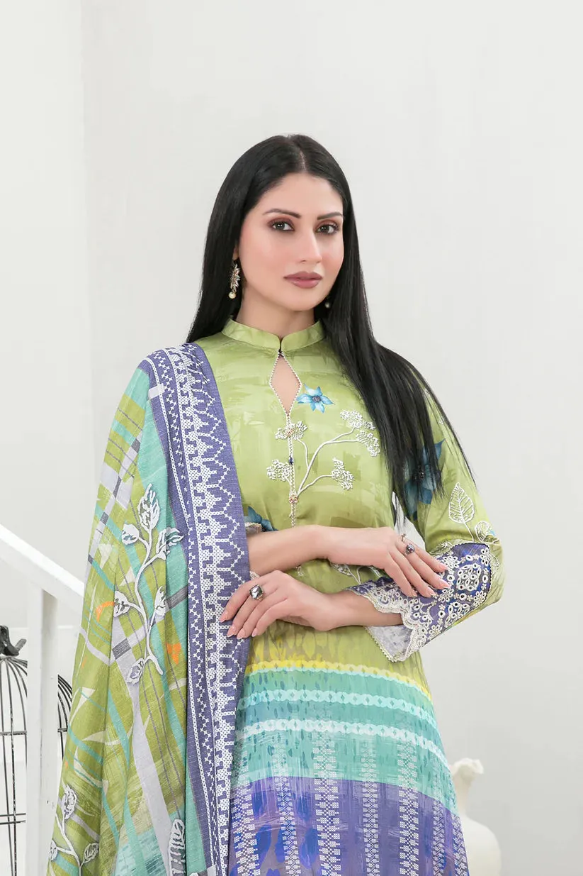 Tawakkal Fabrics - IMZA - 3 Pc Digital Printed Collection - D-1099