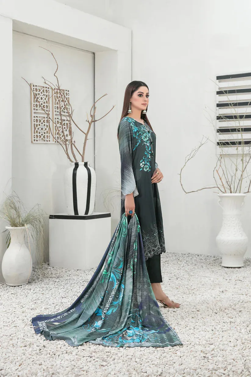 Tawakkal Fabrics - IMZA - 3 Pc Digital Printed Collection - D-1103