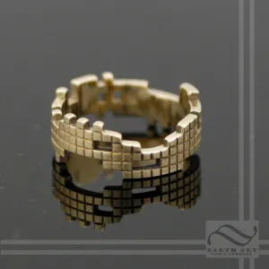 Tetris Ring - 14k gold - A retro gamer band