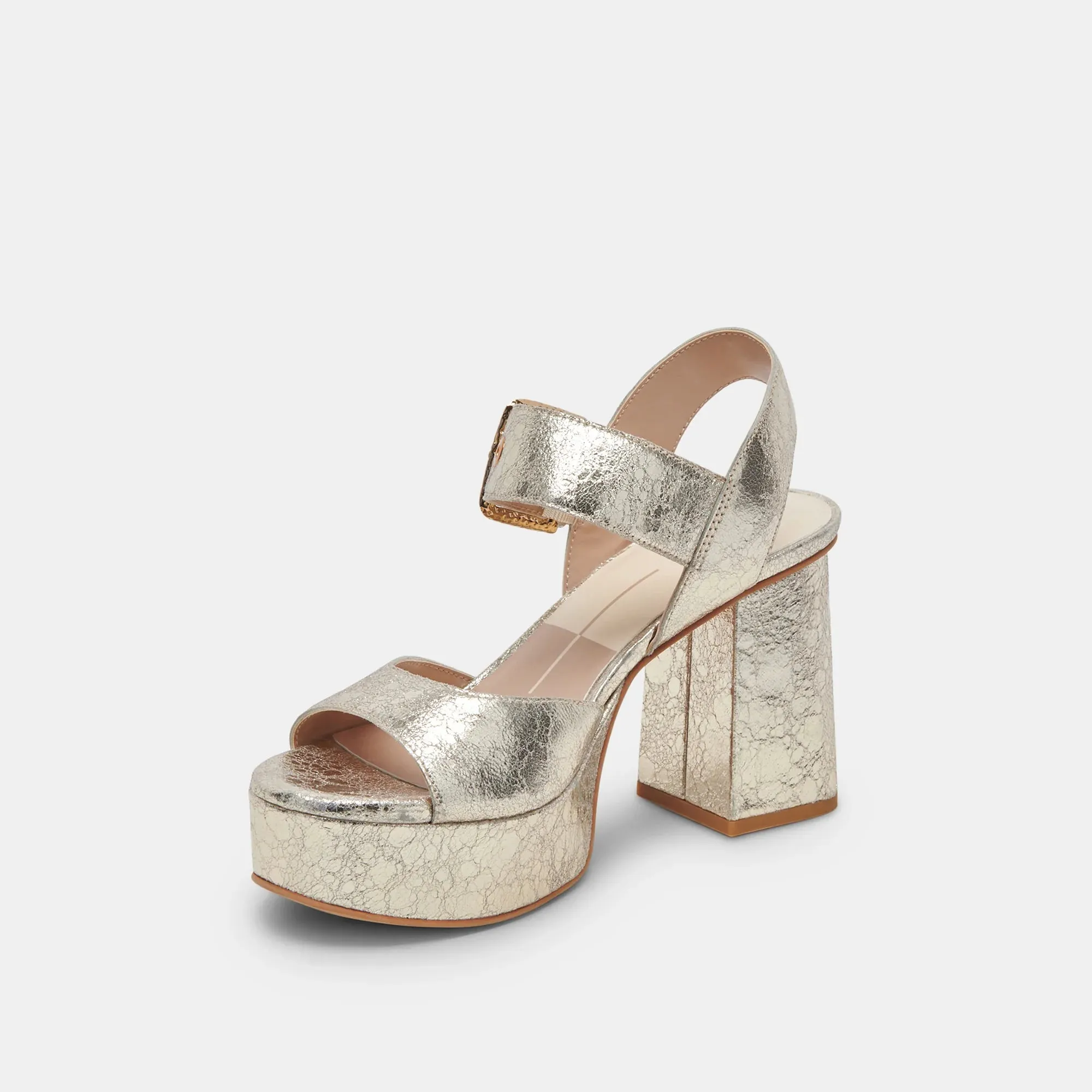 The Bobby Platform Heel by Dolce Vita - Platinum Leather