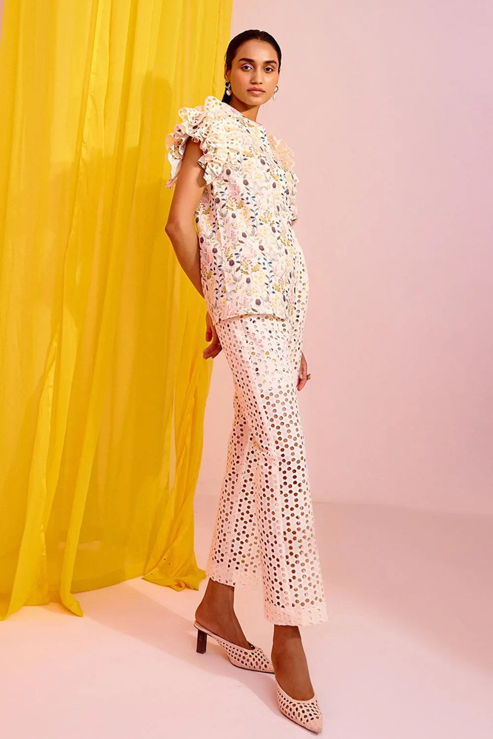 The Slay Play Eyelet Top