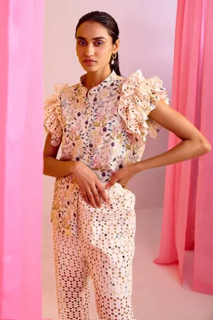 The Slay Play Eyelet Top