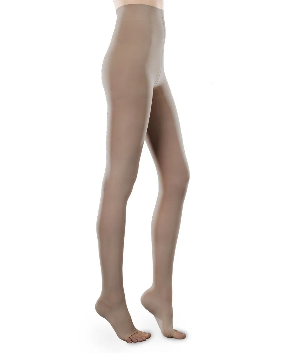 Therafirm Sheer Ease Women's OPEN TOE Pantyhose 30-40mmHg - Clearance