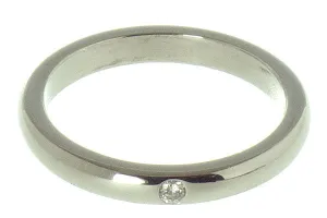 Tiffany Elsa Peretti Platinum Diamond Band Ring