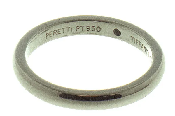 Tiffany Elsa Peretti Platinum Diamond Band Ring
