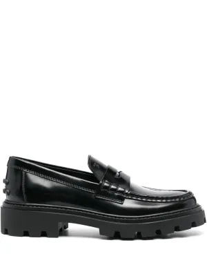 Tod's penny-slot leather loafers