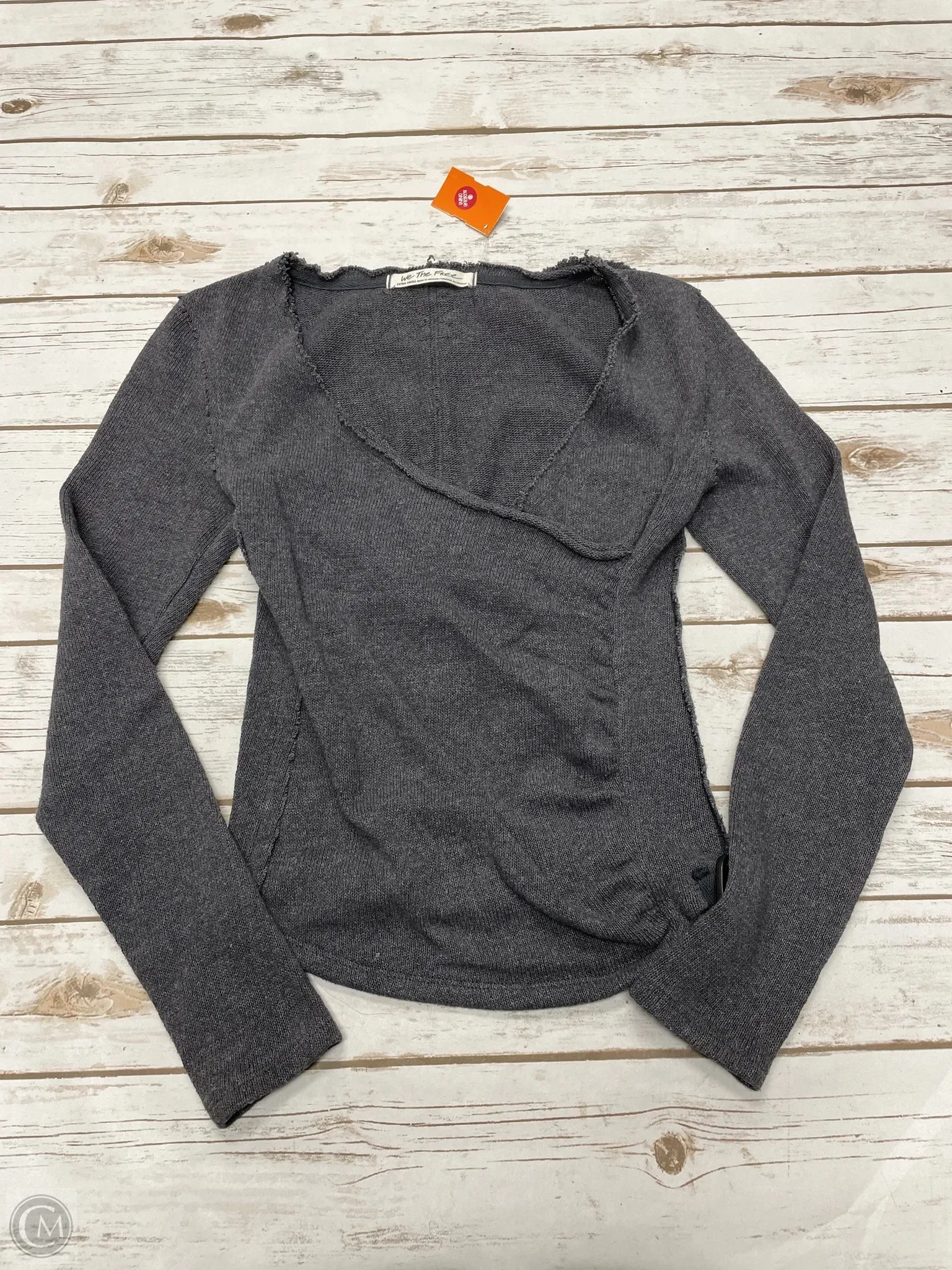 Top Long Sleeve By We The Free In Grey, Size: Xs