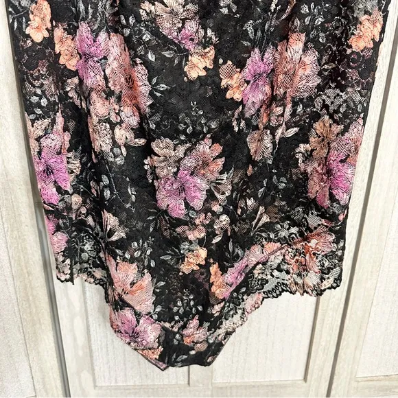 Torrid Lace Front Cutout Bodysuit Floral Sheer Sexy Lingerie Plus Size 5X