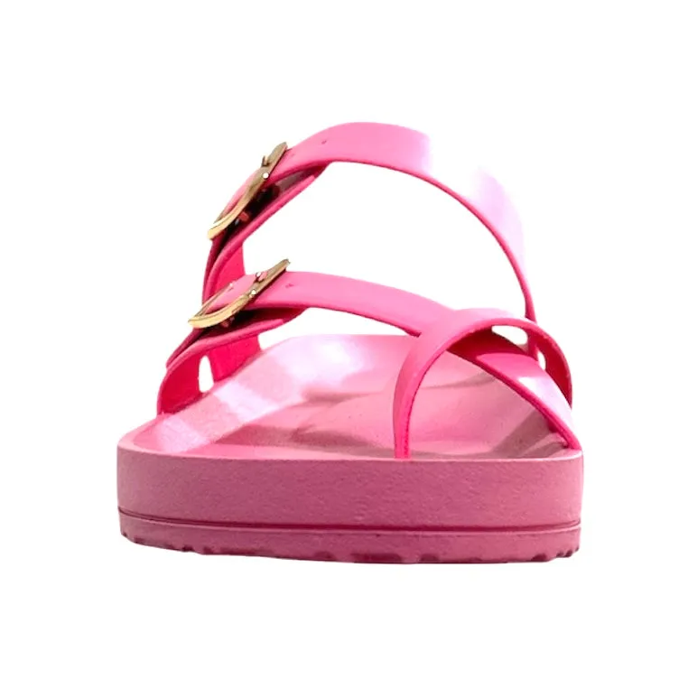 TWILA Women's Flats Thong Footbed Slide Sandals