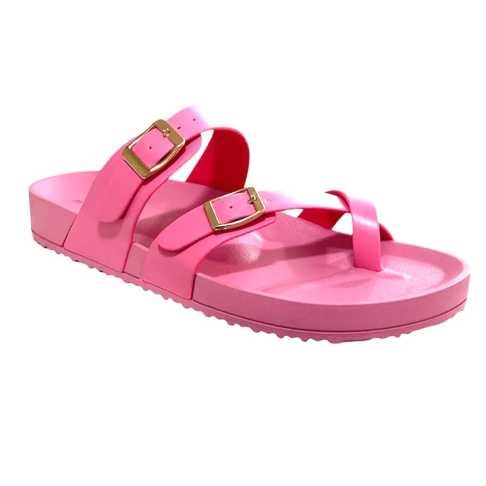 TWILA Women's Flats Thong Footbed Slide Sandals