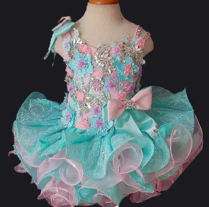 Two Pieces Exquisite Luxury Baby Girl Nations Cupcake Pageant Dress