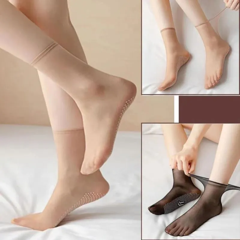 Ultra-thin non-slip ankle socks – breathable and elegant for everyday wear