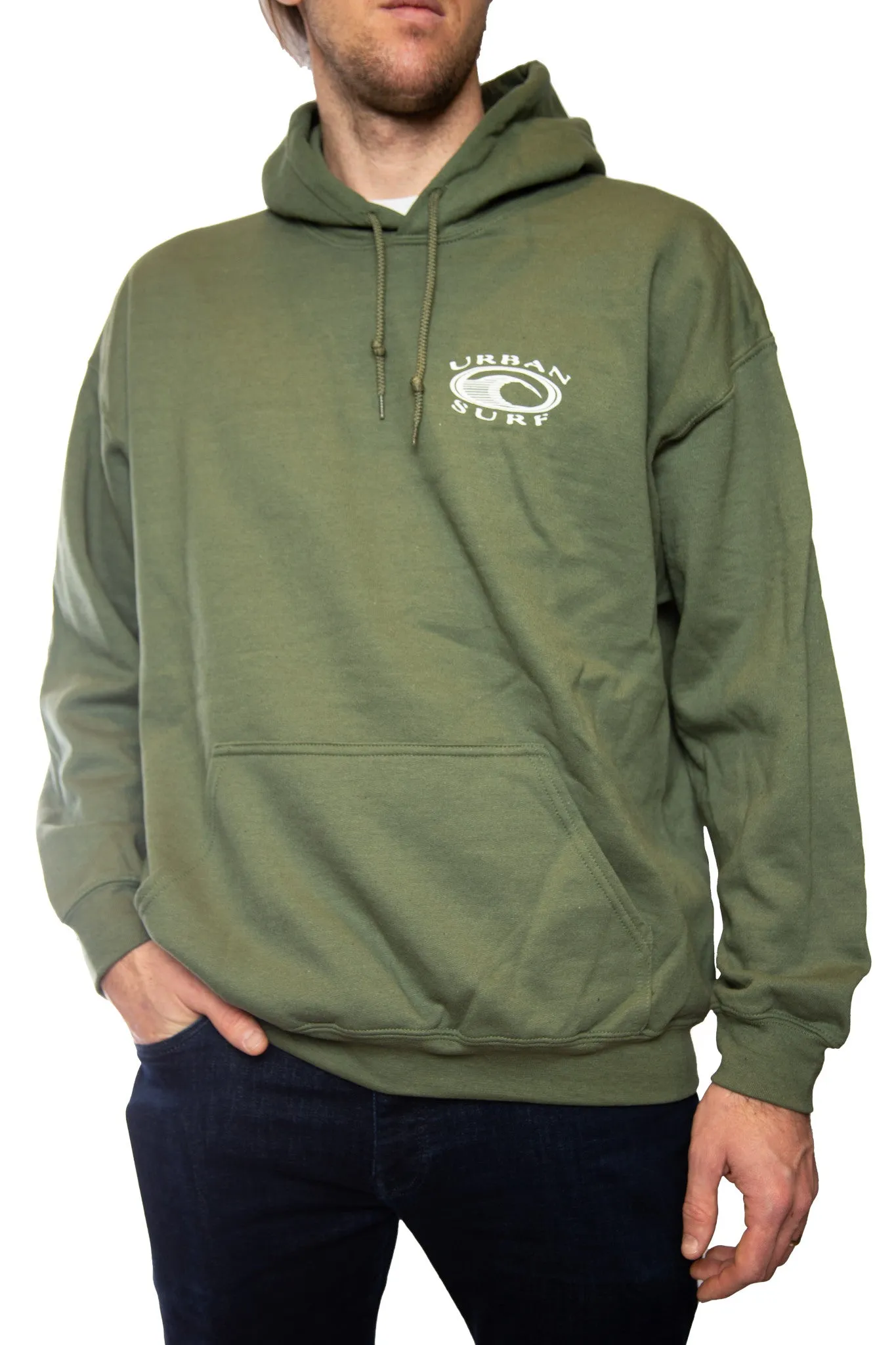 Urban Surf Retro Logo Hoodie (Unisex)