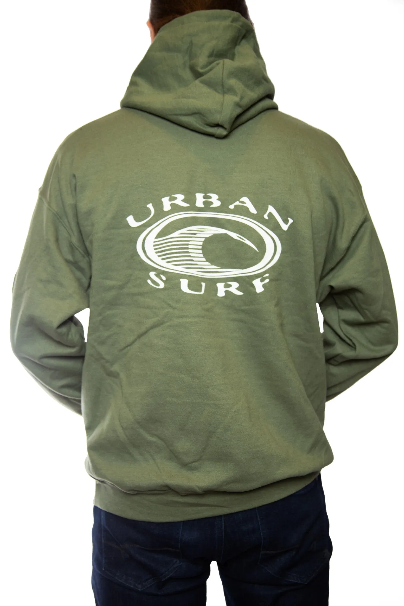 Urban Surf Retro Logo Hoodie (Unisex)