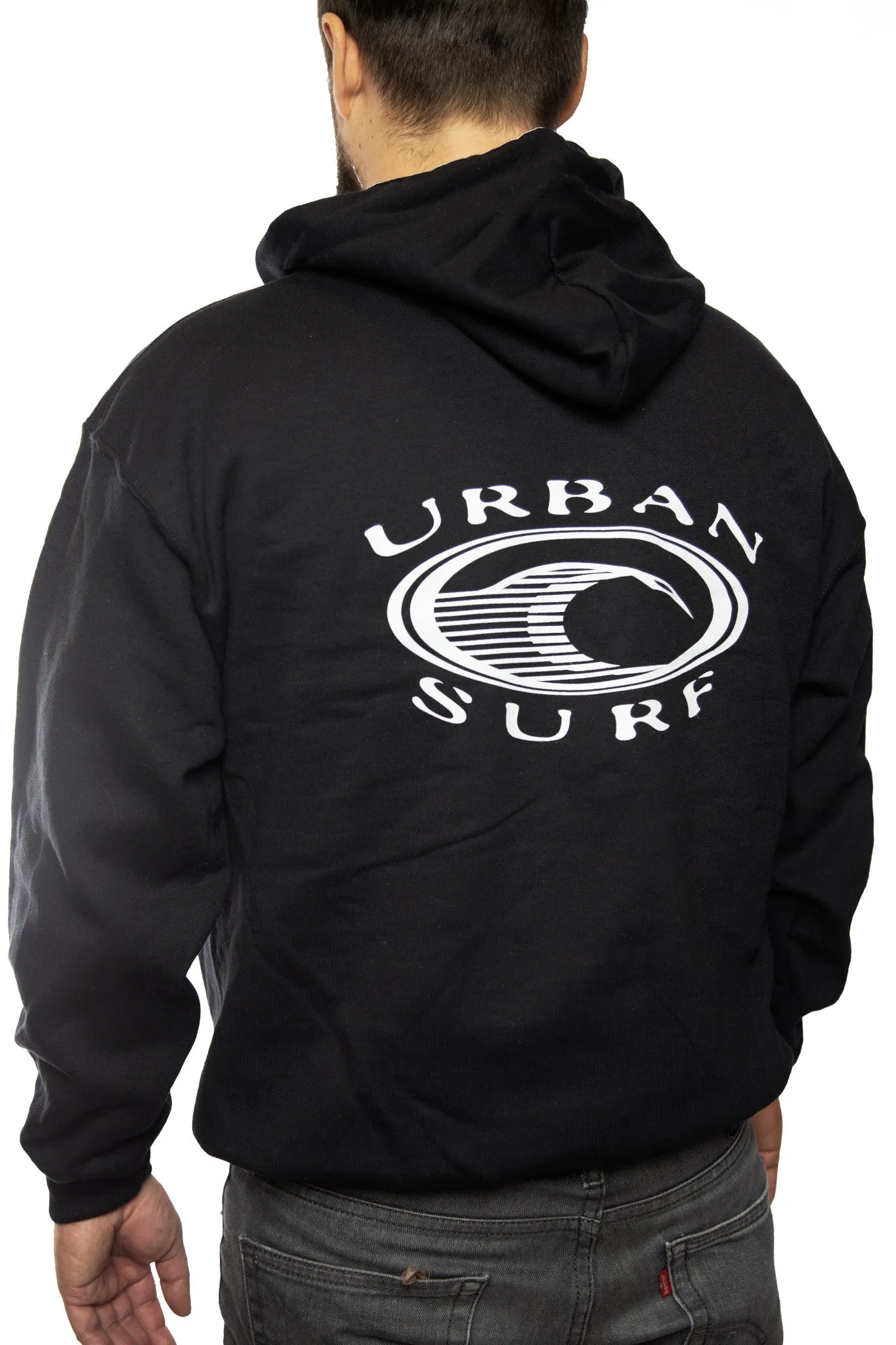 Urban Surf Retro Logo Hoodie (Unisex)
