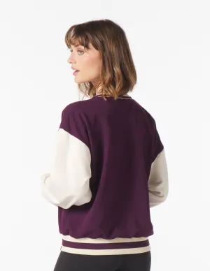 Varsity Crew: Mulberry/Oatmilk