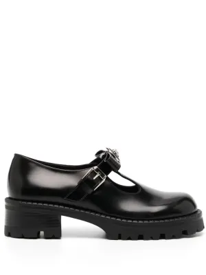 Versace Gianni Ribbon leather loafers