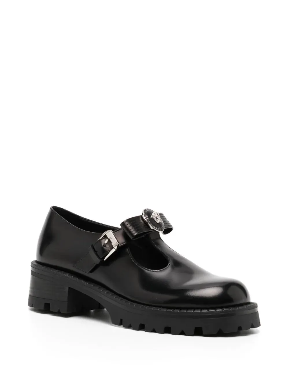 Versace Gianni Ribbon leather loafers