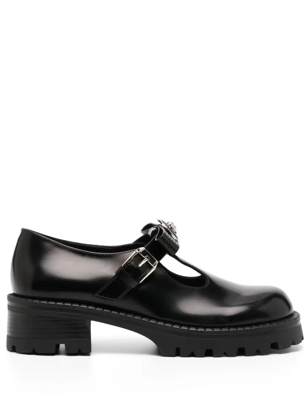 Versace Gianni Ribbon leather loafers