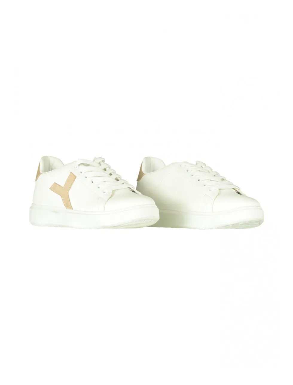 Vicky Beige Heel Trainers