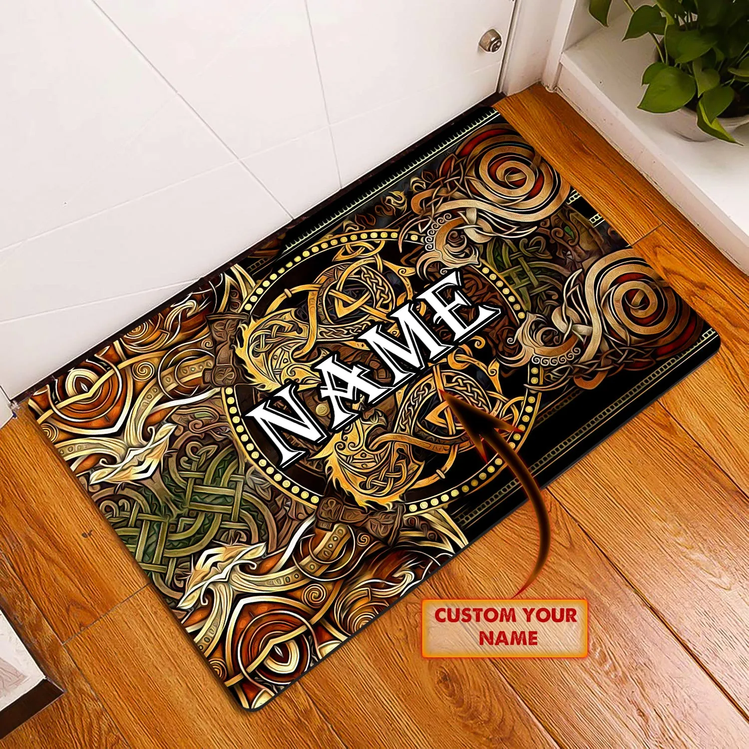 Vikings Doormat - Personalized Name 3D - Vikings 84