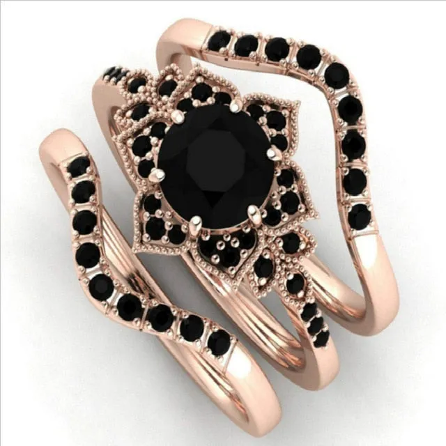 Vintage 14K Yellow Gold Ring Gemstone Women's Wedding Jewelry