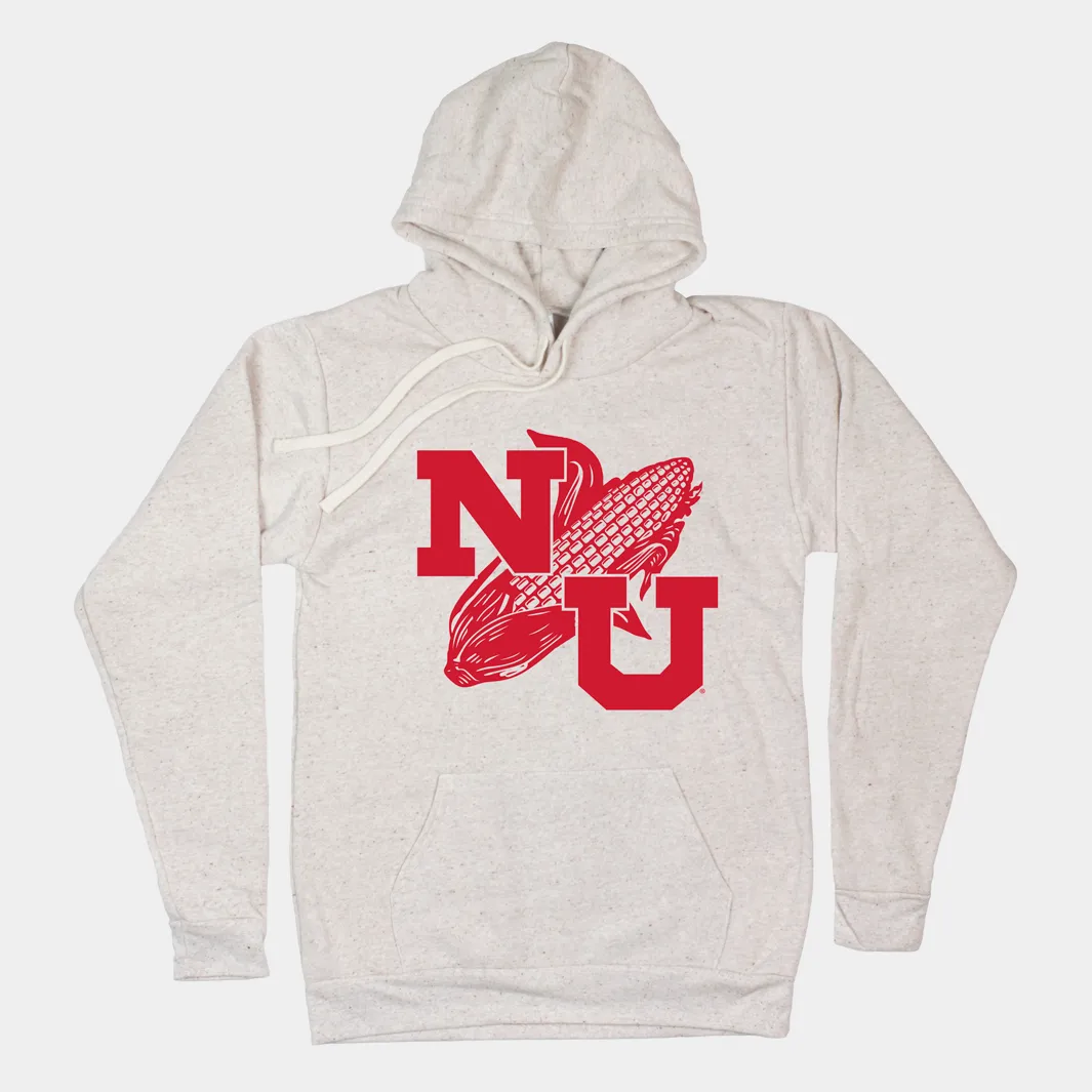 Vintage Nebraska "NU" Oatmeal Hoodie
