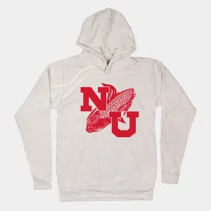 Vintage Nebraska "NU" Oatmeal Hoodie