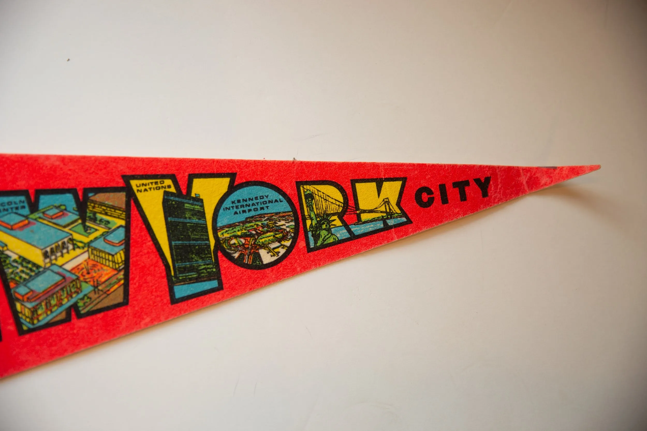 Vintage New York City Felt Flag