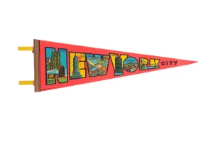 Vintage New York City Felt Flag