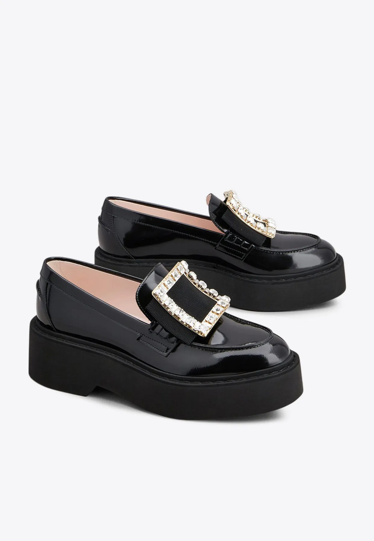 Viv' Rangers Crystal Embellished Leather Loafers