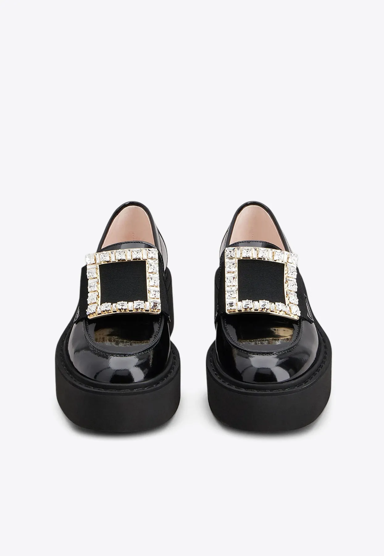 Viv' Rangers Crystal Embellished Leather Loafers