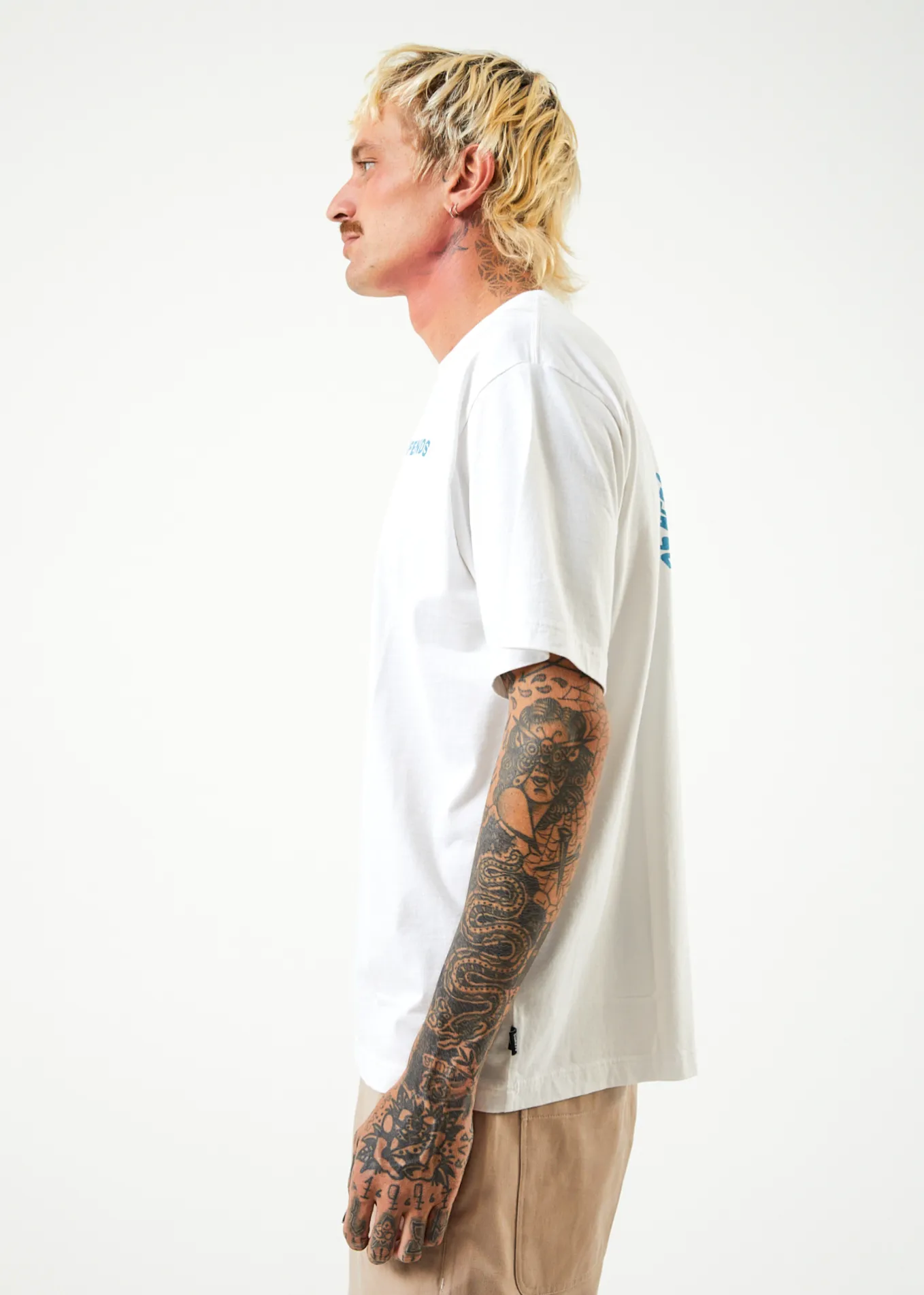 Vortex - Recycled Retro T-Shirt - White