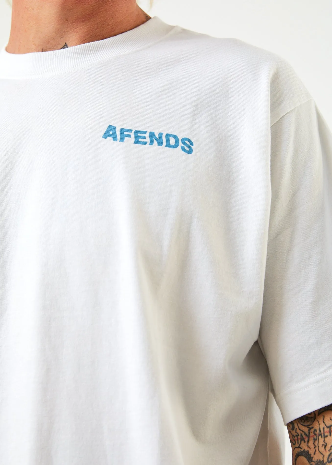Vortex - Recycled Retro T-Shirt - White