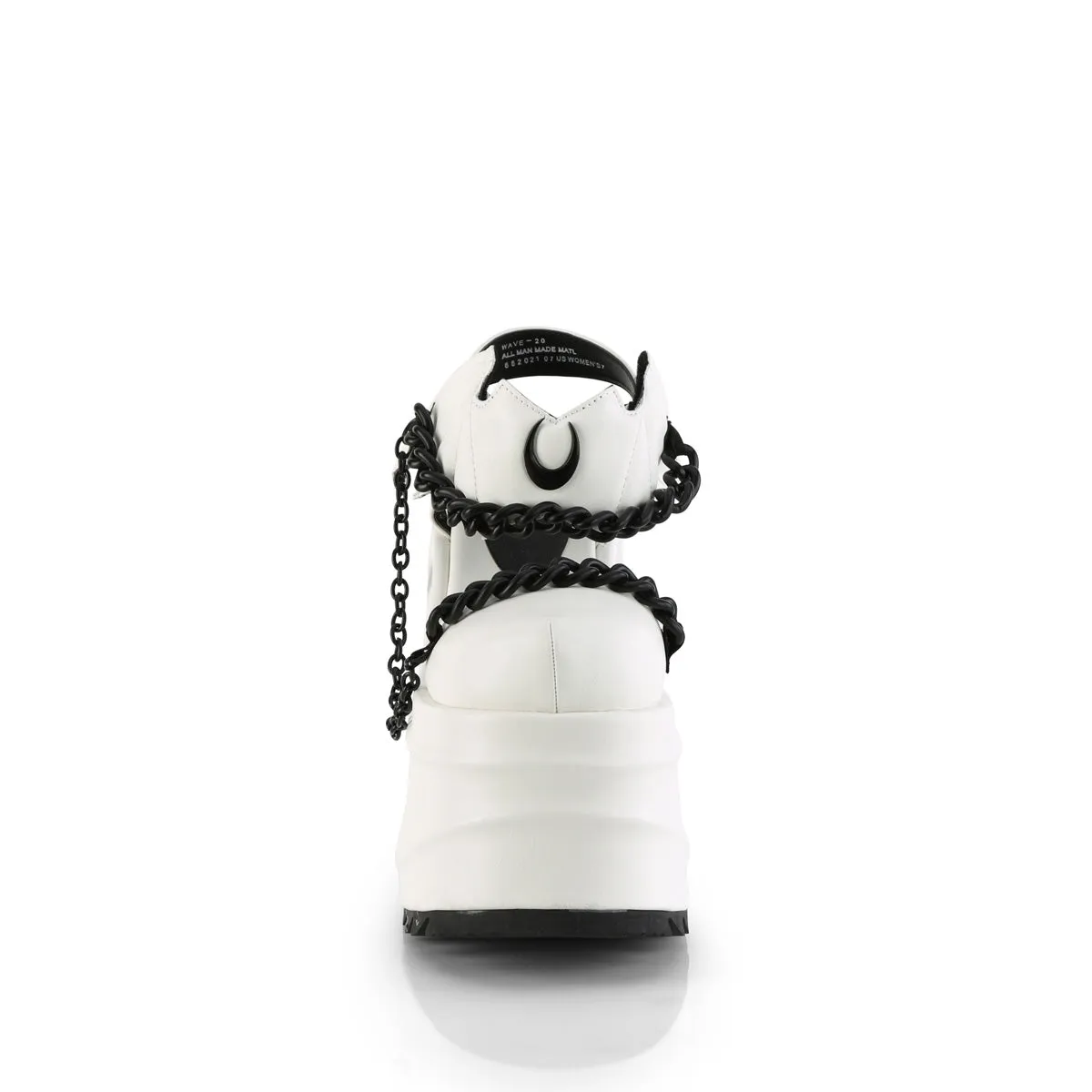 WAVE-20  White Vegan Leather