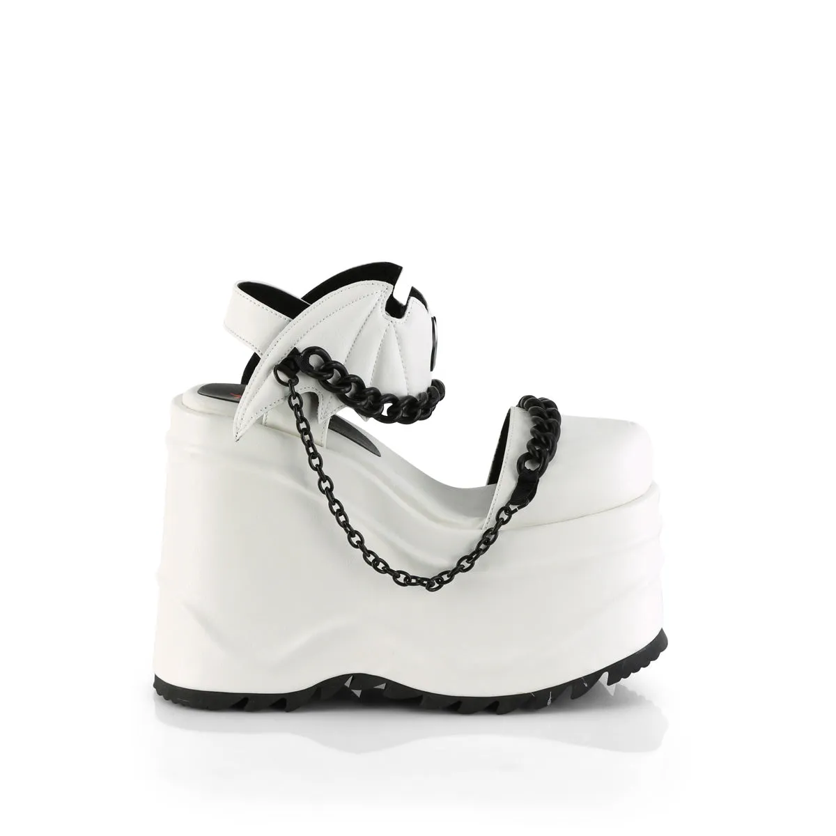 WAVE-20  White Vegan Leather