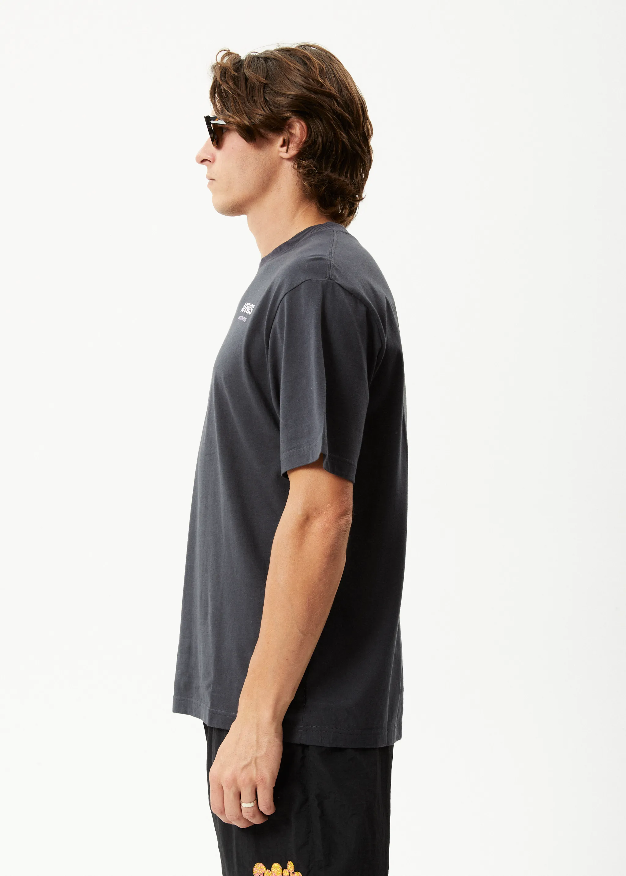 Waveform Retro Graphic Fit T-Shirt Charcoal