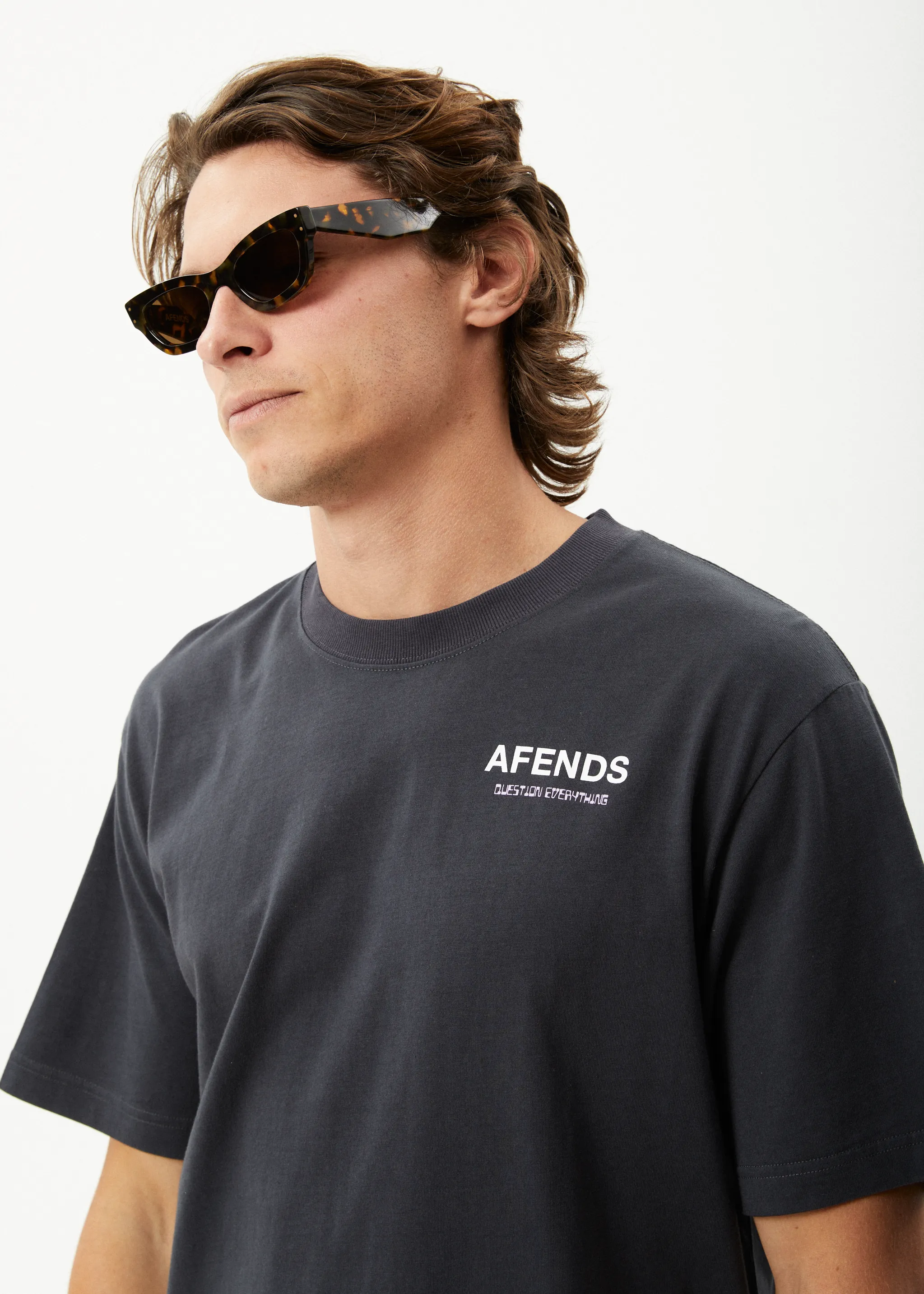 Waveform Retro Graphic Fit T-Shirt Charcoal