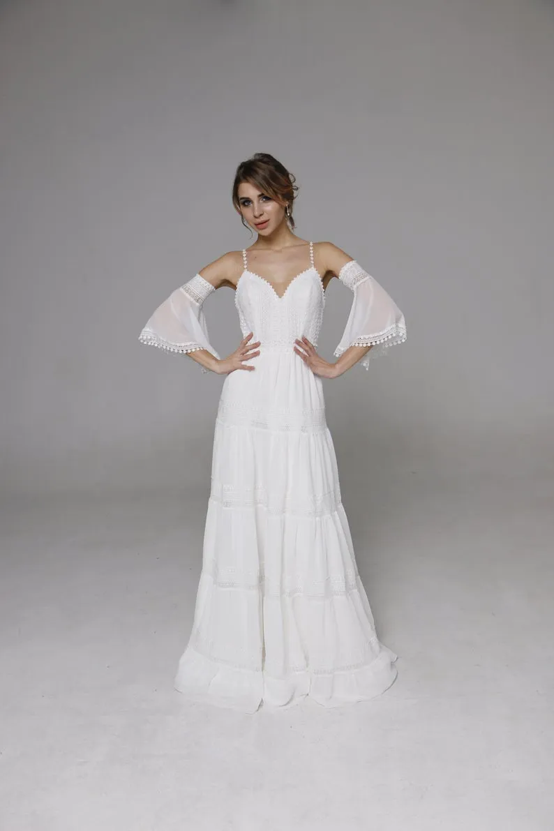 Wedding Dresses "Bar" Boho Wedding Dress