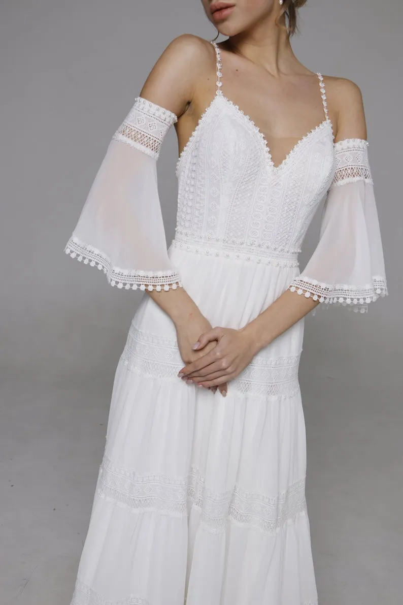 Wedding Dresses "Bar" Boho Wedding Dress