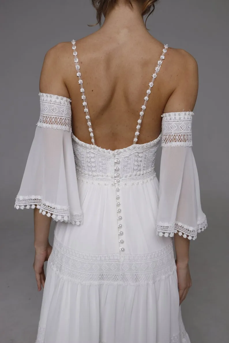Wedding Dresses "Bar" Boho Wedding Dress