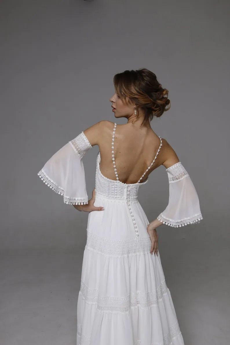 Wedding Dresses "Bar" Boho Wedding Dress