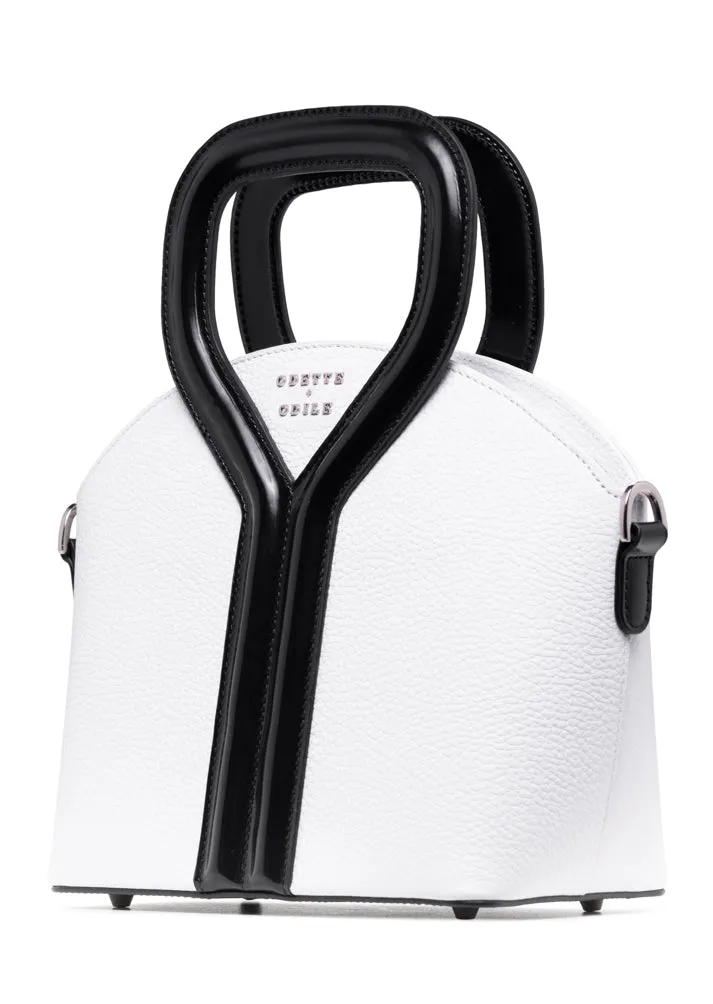 White and Black Signature Bag