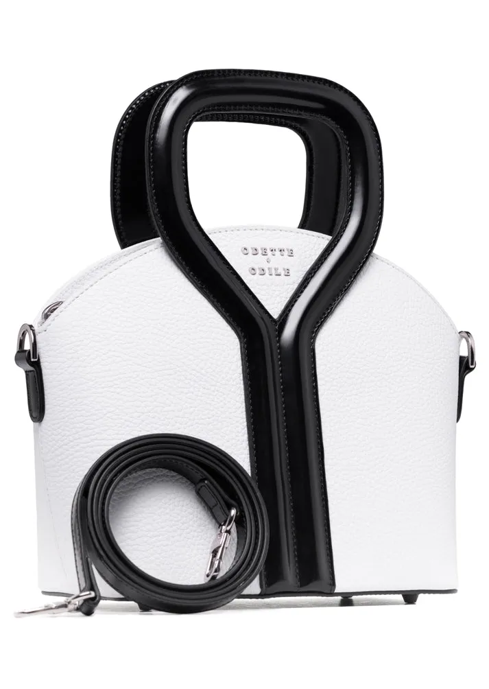 White and Black Signature Bag
