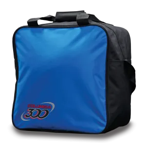White Dot Single Tote - Blue